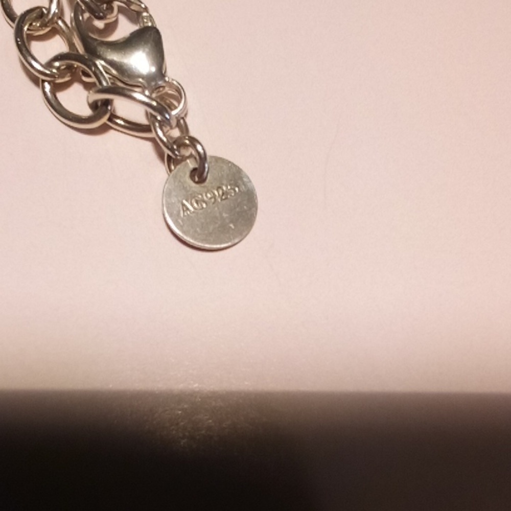 Tiffany Infinity 18" Necklace EUC with Box And Pouch 1" Infinity - Picture 9 of 10